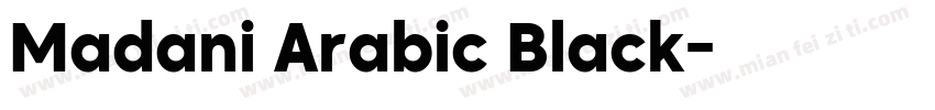Madani Arabic Black字体转换